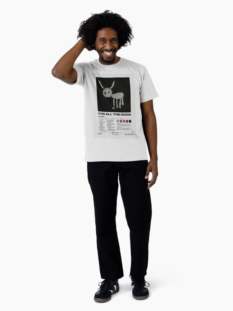 For All the Dogs by Drake Album Poster Premium T-Shirt