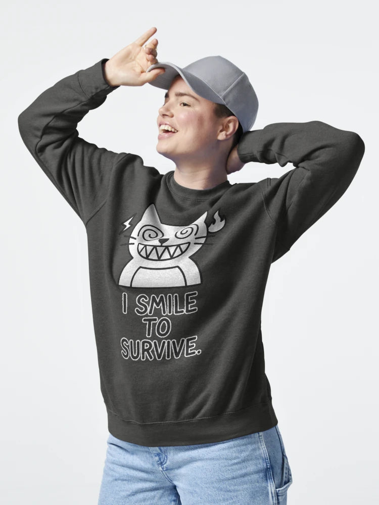 I smile to survive Hoodie and Tee for Introverts | Witty Comfort Style Classic T-Shirt