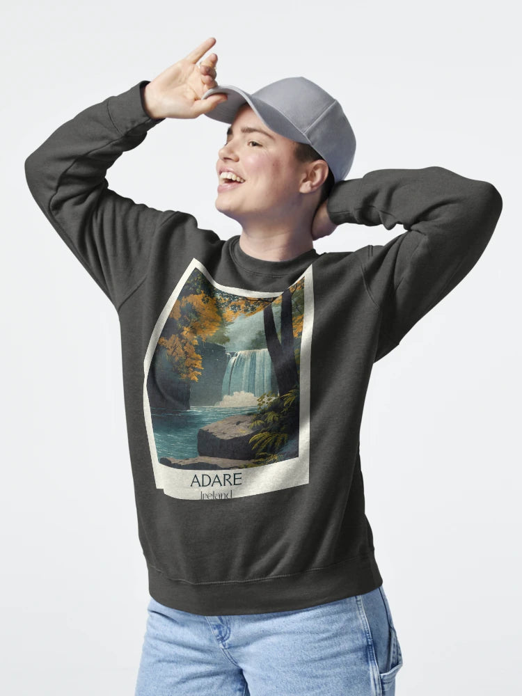 Adare Village Poster – Autumn Waterfall & Irish Stone Bridge Classic T-Shirt