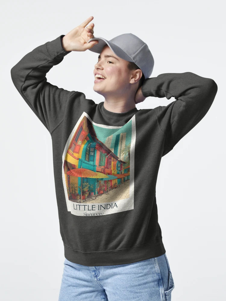 Little India Poster – Vibrant Facades & Cultural Color Classic T-Shirt