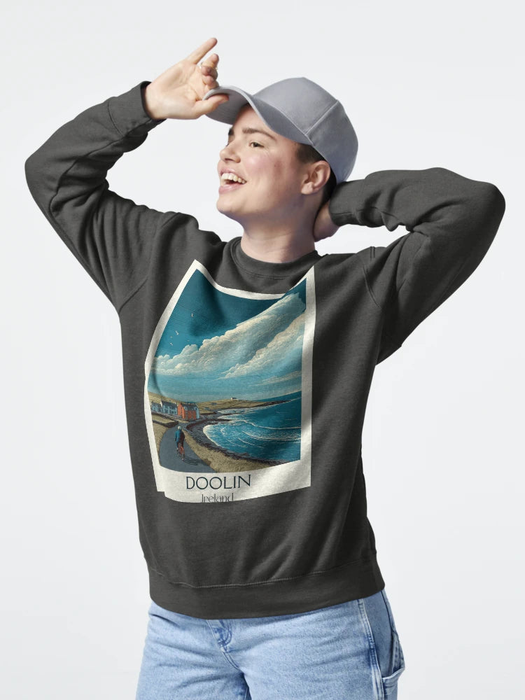 Doolin Coast Poster – Cloudy Skies Over Quiet Shores Classic T-Shirt